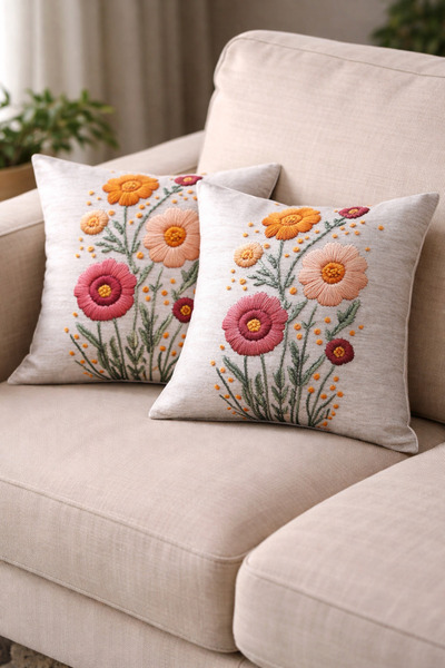 ÖZDAĞ HOME CONCEPT 3D Digital Printing Decorative Throw Pillow Cover 43X43 cm – Single-Sided Printing, Vibrant Colors