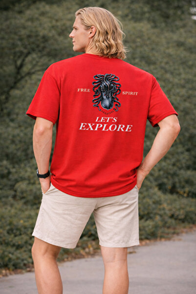 ArtYus Unisex Men/Women Free Spirit Printed Cotton Oversized T-Shirt