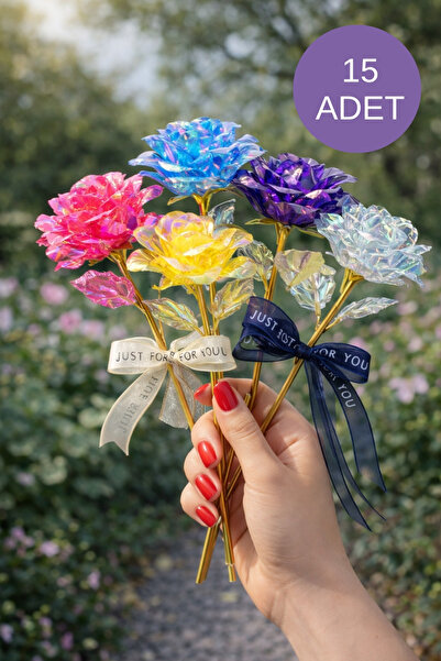 Miu 15 Adet Sonsuzluk Gülü Sevgililer Günü - Anneler Günü Hediyesi- Solmayan ...