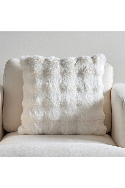 Home Box Ness 2 Side Brushed Bubble Faux Fur Filled Cushion - 50x50 cm