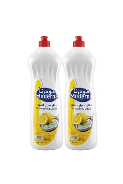 Moderna Lemon Scented Dishwashing Liquid – 2 Packs × 1 Liter
