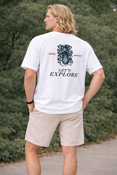 ArtYus Unisex Men/Women Free Spirit Printed Cotton Oversized T-Shirt