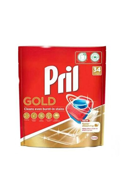 F180 أقراص غسيل الأطباق الأوتوماتيكية بريل جولد الكل في واحد (34 قرصًا)