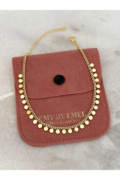 emy by emel luxury silver jewelry Pullu Halhal Altın Kaplama 925 Ayar Gümüş