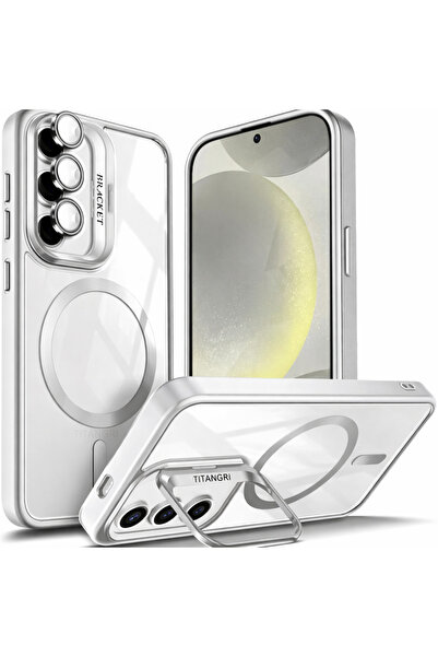 Kipgsm Samsung Galaxy A55 Kılıf Magsafe Şarj Destekli Kamera Lens Koruyucu He...