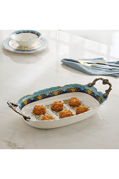 Home Box طبق تقديم أنجليك بمقبض - 42 × 22.5 × 9 سم