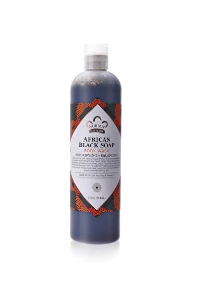 Nubian سائل استحمام الصابون الاسود الافريقي من نوبيات هيريتج 384مل