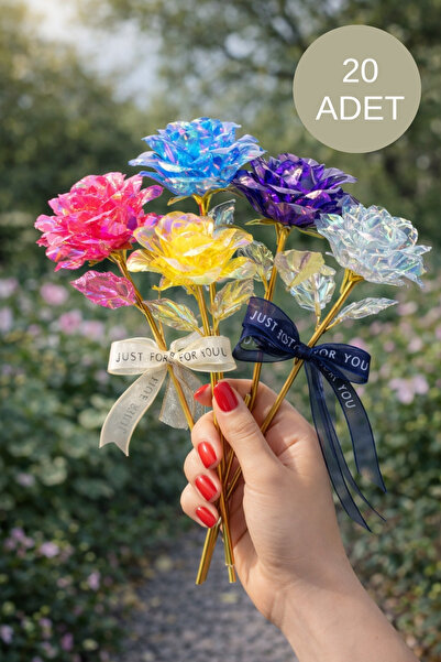 Miu 20 Adet Sonsuzluk Gülü Sevgililer Günü - Anneler Günü Hediyesi- Solmayan ...