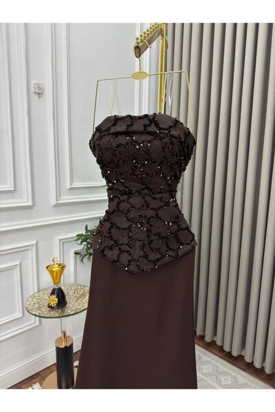 Kendallksa Chocolate evening dress