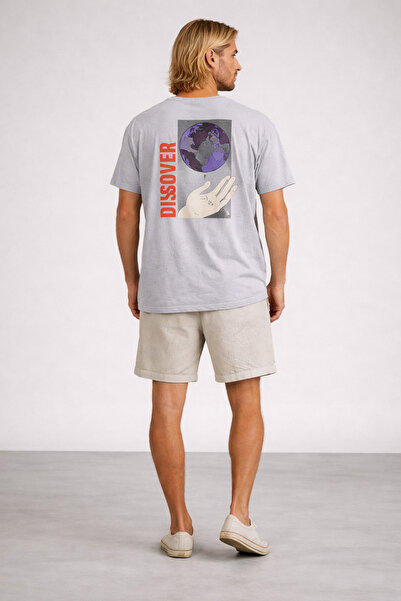 ArtYus Unisex Men/Women Discover Colorful Printed Oversized Cotton T-Shirt