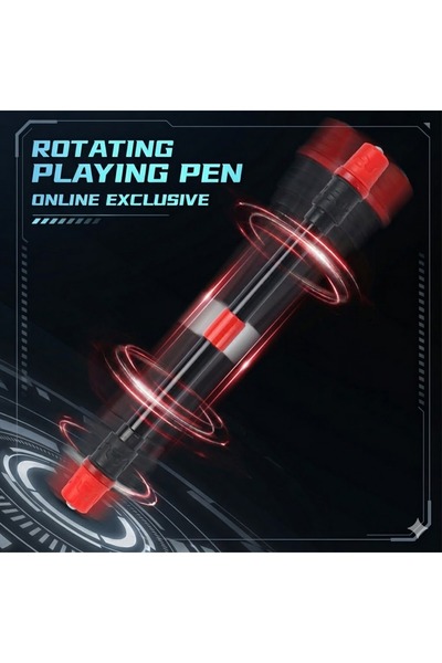 FIVIONT قلم حبر جاف دوار لتخفيف التوتر، قلم معدني دوار بطول 21 سم