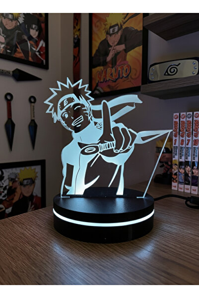 Eymi Design Naruto Itachi 3D LED Gece Lambası | Anime Severlere Özel Dekorati...