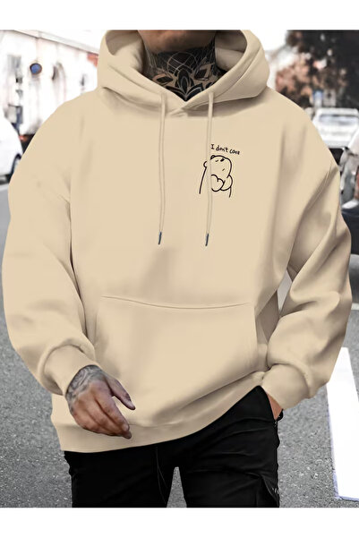 Sweet Cotton Printed Unisex Kangaroo Pocket Hooded Sweatshirt