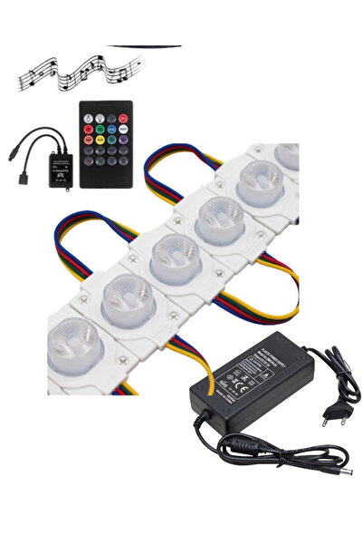 POWERR LED AYDINLATMA 20 Adet 12 Volt 1.5 Watt Tek Lensli Rgb 3030 Led Modül ...