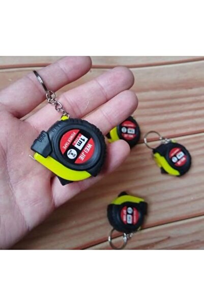 08dericraft MİNİ ANAHTARLIK METRE GERİ ÇEKİLEBİLİR KİLİTLİ MEKANİZMALI[1 METRE]