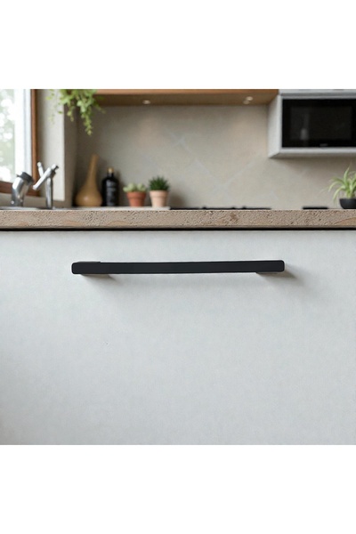 SOFT Kulp Center 160-192 mm Mat Siyah Modern Mercan Zamak Mobilya Kulpu