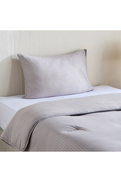 Home Box Ferum 2-Piece Stripe Microfibre Jersey Twin Comforter Set - 160x220 cm