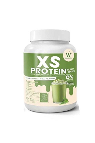 Wink White مسحوق بروتين نباتي بنكهة شاي ماتشا الأخضر من إكس إس بروتين | مسحوق بروتين نباتي