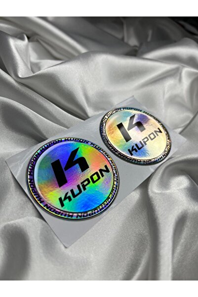CEBECİOTO Hologram Kupon Gri̇ Damla Etiket 5X5 2Li Motor Aksesuarı Etiket Sticker Reflektör Uyumlu