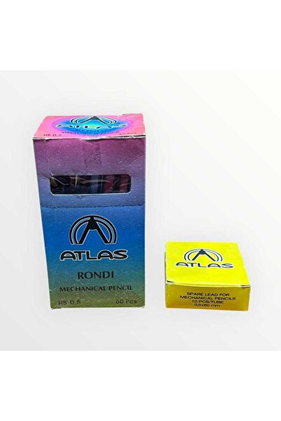 Gökçe Koleksiyon Atlas Rondi 0.5 Uçlu Çıt Çıtlı Kalem Ve Ucu Set.Tam Dolu Kut...