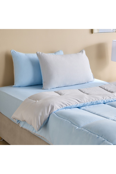 Home Box Luno Sleep Ease Hotel Collection 4-Piece Reversible Microfibre Twin ...