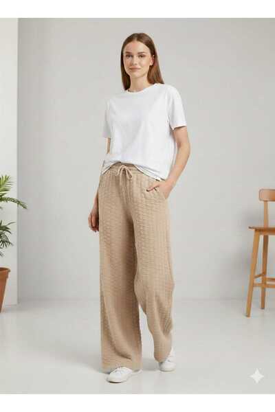 BEEMS Women's Woolen Draped Comfortable Fit Trousers