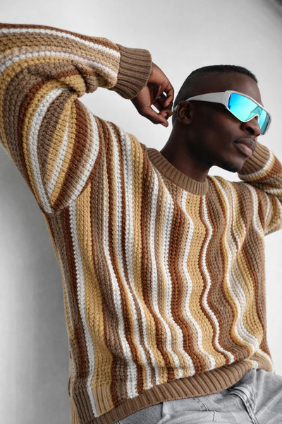 FıttingRoom Oversize Striped Knitwear