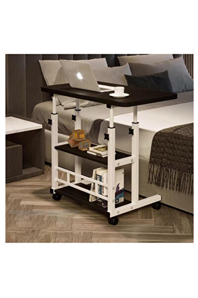 LAOBAN Adjustable Home Office Desk Portable Study Computer Rolling Desk for Small Spaces