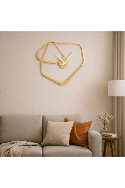 BUKAVA ┃Morphos Metal Duvar Saati – Modern Minimalist Dekoratif Tasarım – Ses...