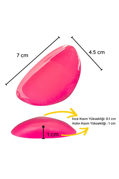 Mawrond Pes Planus Special, Silicone Arch Support, Comforting, Adhesive, Foot Arch Filler, (Pink, 1 Pair)