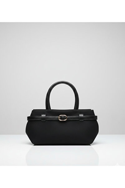 DMR PLACE Women's Suede Small Size Hand and Shoulder Bag with Buckle Detail