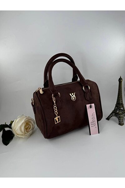 gül sezgin butik Geantă de umăr pentru femei, roșu burgundă, cu accesorii met...