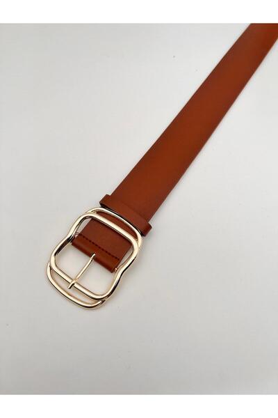 Mynoa Double Buckle Women's Belt Coat Belt, Trouser Belt Dress Belt.