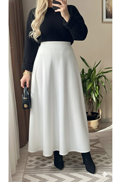 Mina Terzi&Butik Şura astarlı kloş etek