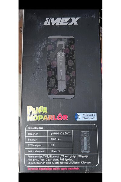 IMEX Panda Desenli Hoparlör