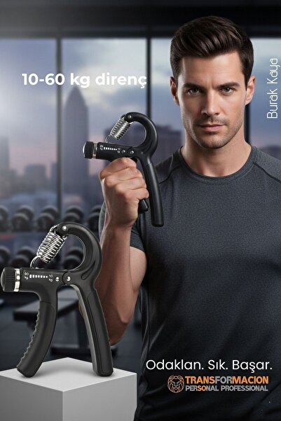 Transformacion ProGrip Ayarlanabilir Profesyonel El Yayı 10-60 Kg | Paslanmaz...