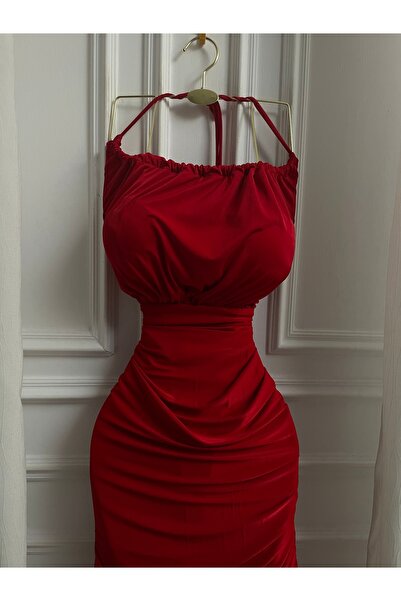 LUMY "The radiance of authenticity" burgundy dress