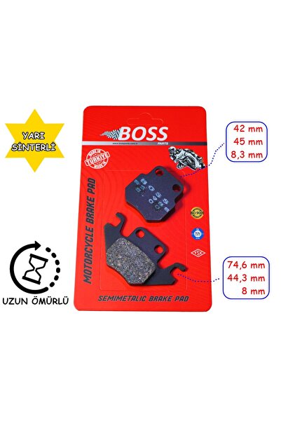 SEVGENT Rks Arka Disk Fren Balatası Boss Bs988 Des 125 Ltm Ltr Vps