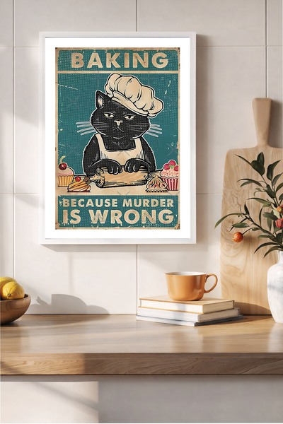 Koi Art Design Λευκό πλαίσιο, μοντέρνος γωνιακός πίνακας κουζίνας με θέμα την...