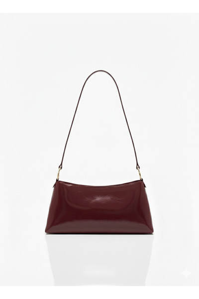 Bleebe Bordo Çıtçıtlı Kadın el çantası