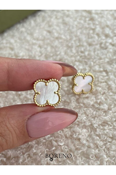 BORENO Stainless Steel Clover Earrings