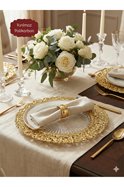 Le Paon 6 штук Gold 30 см Розкішний набір підставок - Полікарбонат Небиткий а...