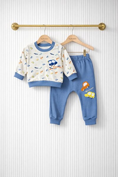 SeaBubbles Car Patterned Baby Boy Pajama Set