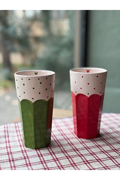 Hayat Ağacı Atölyesi Set of 2 Ceramic Large Mugs