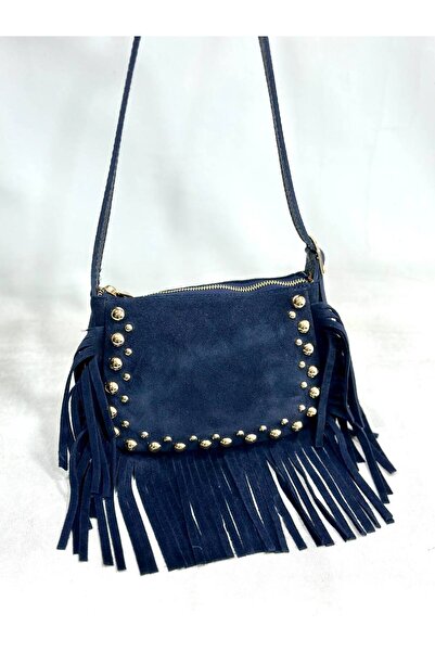 çkn sedat çakan çanta & fular & aksesuar Fringed Genuine Suede Leather Women Shoulder Handbag