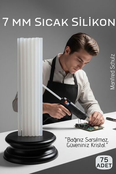 Transformacion 75'li Set: 7mm İnce Ultra-Şeffaf Profesyonel Sıcak Silikon – K...