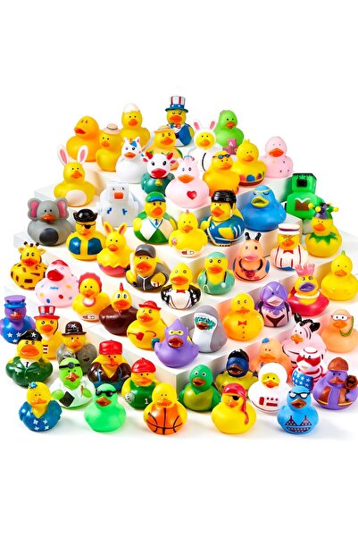 JOYIN مجموعة بط مطاطي مكونة من 60 قطعة