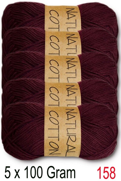 Diva İplik ديفا قطن طبيعي 158 بازلاء (عبوة من 5 قطع)