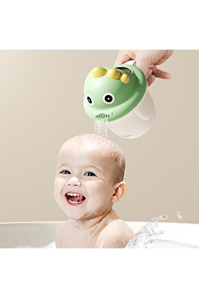 SWIUKPHE كوب شطف أخضر لحمام الأطفال لحماية عيون الرضع