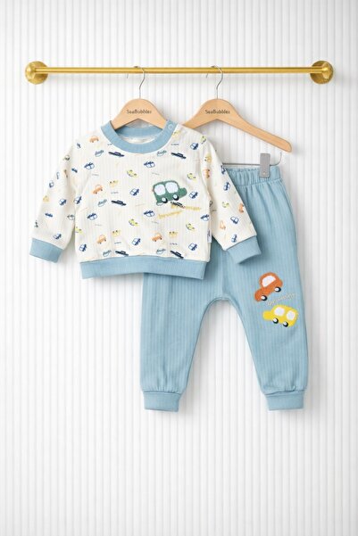 SeaBubbles Car Patterned Baby Boy Pajama Set